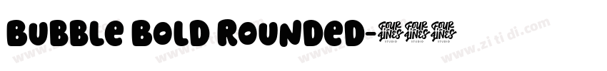 Bubble Bold Rounded字体转换